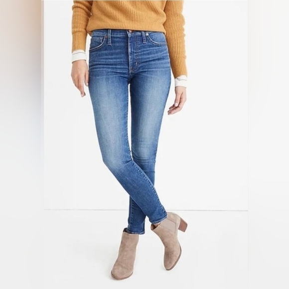 Madewell 9" Midrise Skinny Jeans Size 26 27" Inseam - Picture 7 of 12